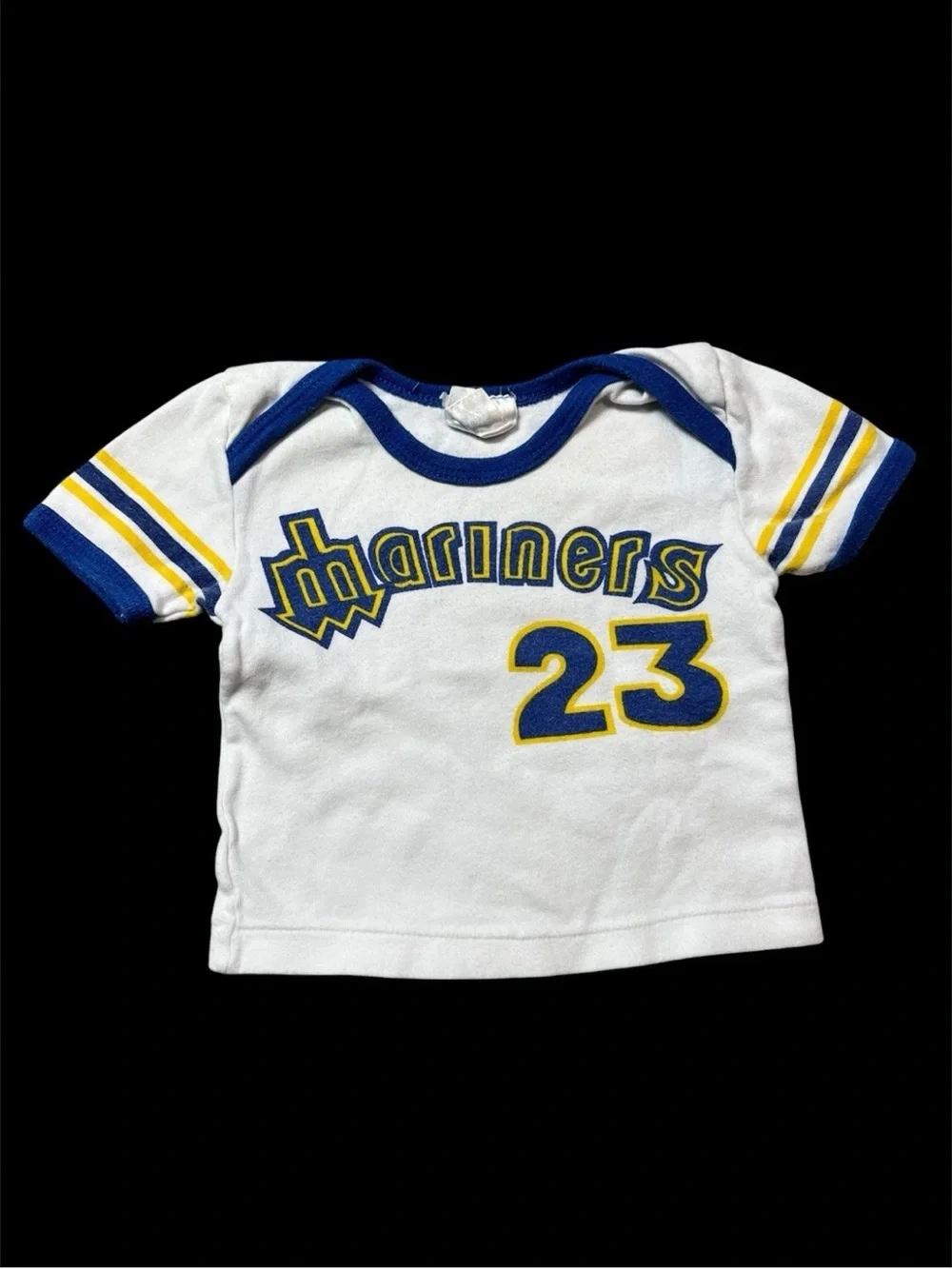 Vintage Mariners MLB Seattle Baseball Baby T Shirt #23